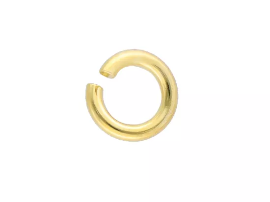 P3K21 KÓŁKA OGNIWKA 6,9 mm SREBRO 925 POZŁACANE - 1 SZTUKA