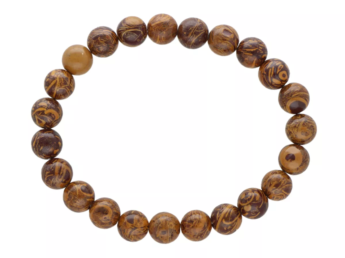 R3P40 BRANSOLETKA JASPIS KALAHARI KULE 8,5 mm