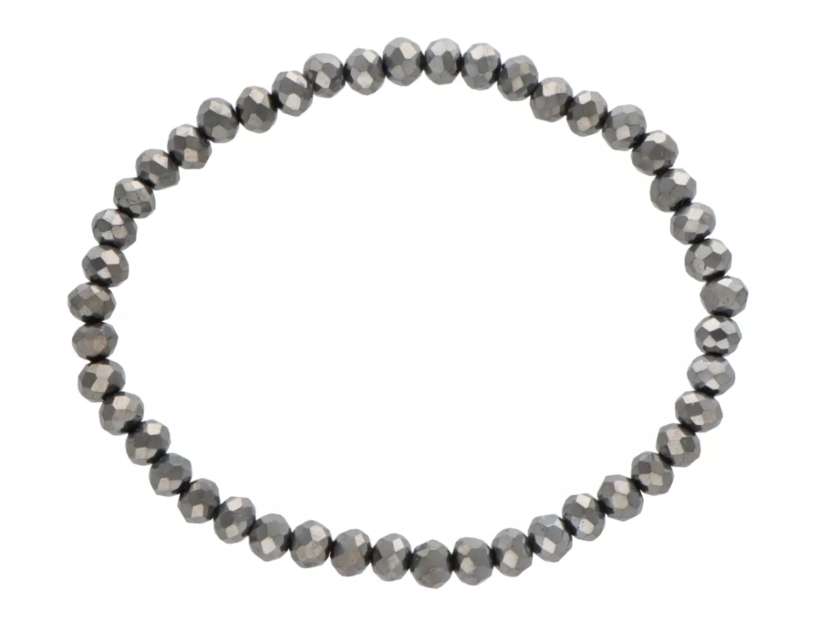 R4C59 BRANSOLETKA KRYSZTAŁKI 4,5 mm NA GUMCE