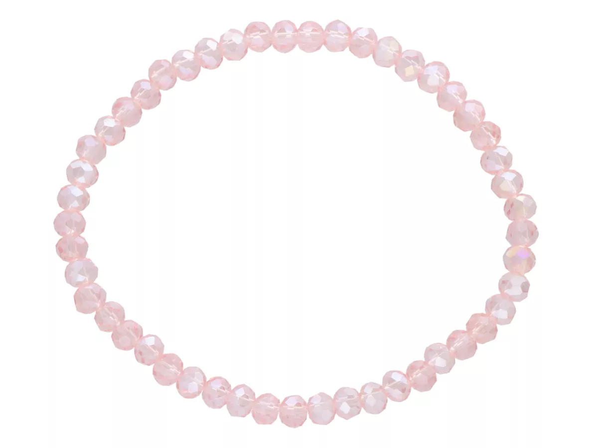 R1S66 BRANSOLETKA KRYSZTAŁKI NA GUMCE 4,5mm