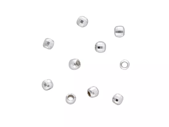 P3K00 KULKI OZDOBNE DISCO 2,5 mm SREBRO 925 - 10 SZTUK