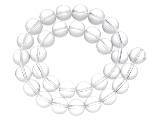 S1P74 KORALIKI KULE SZKLANE 10 mm - 1 SZNUR -30%!!