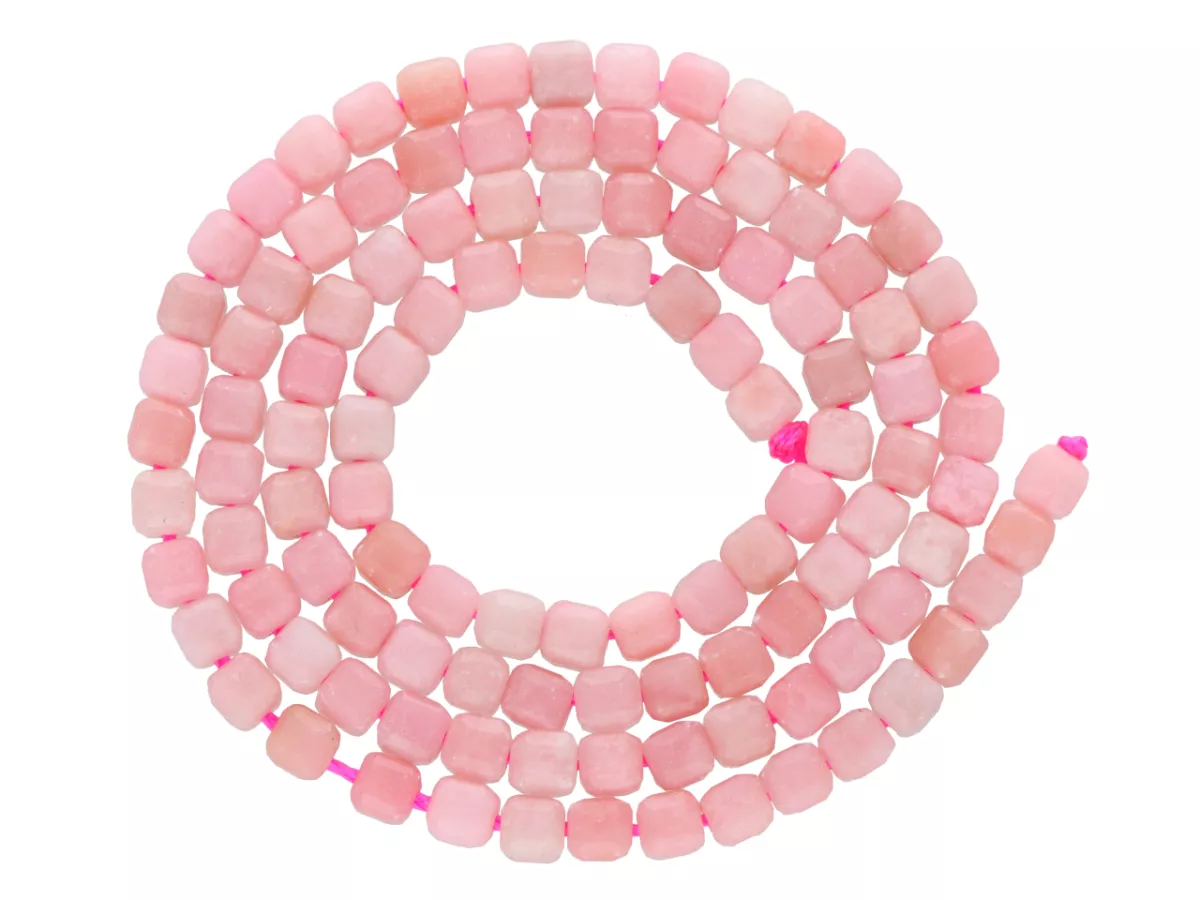 K7L79 RODONIT KOSTKI FASETOWANE 3,5/3,5 mm - 1 SZNUR