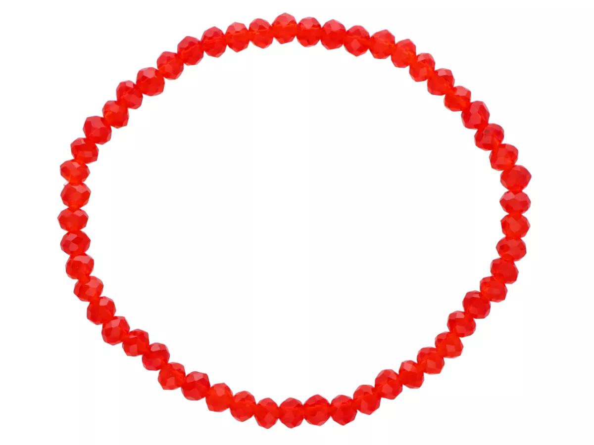 R1S70 BRANSOLETKA KRYSZTAŁKI NA GUMCE 4,5 mm