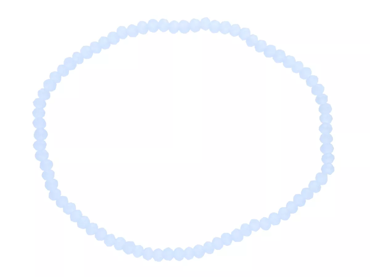 R3U45 BRANSOLETKA KRYSZTAŁKI 2,5 mm NA GUMCE