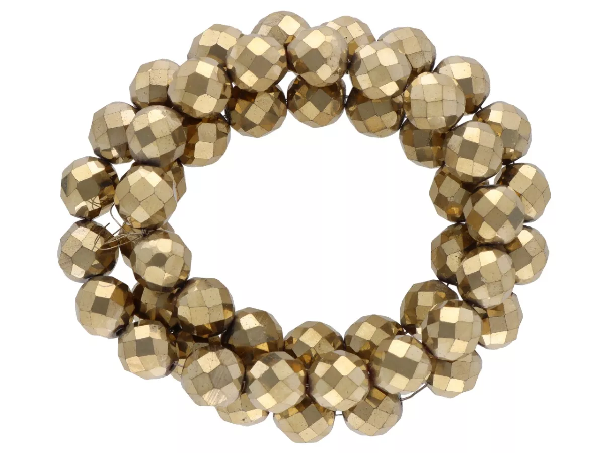 K6M72 HEMATYT KULE FASETOWANE 8 mm - 1 SZNUR