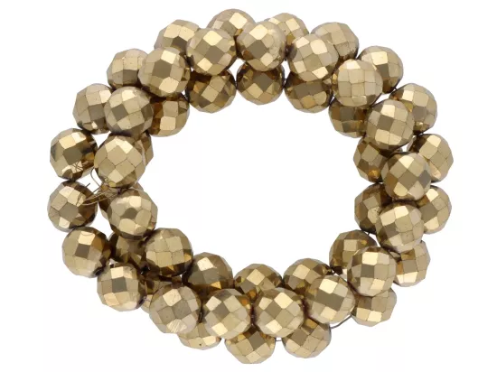 K6M72 HEMATYT KULE FASETOWANE 8 mm - 1 SZNUR