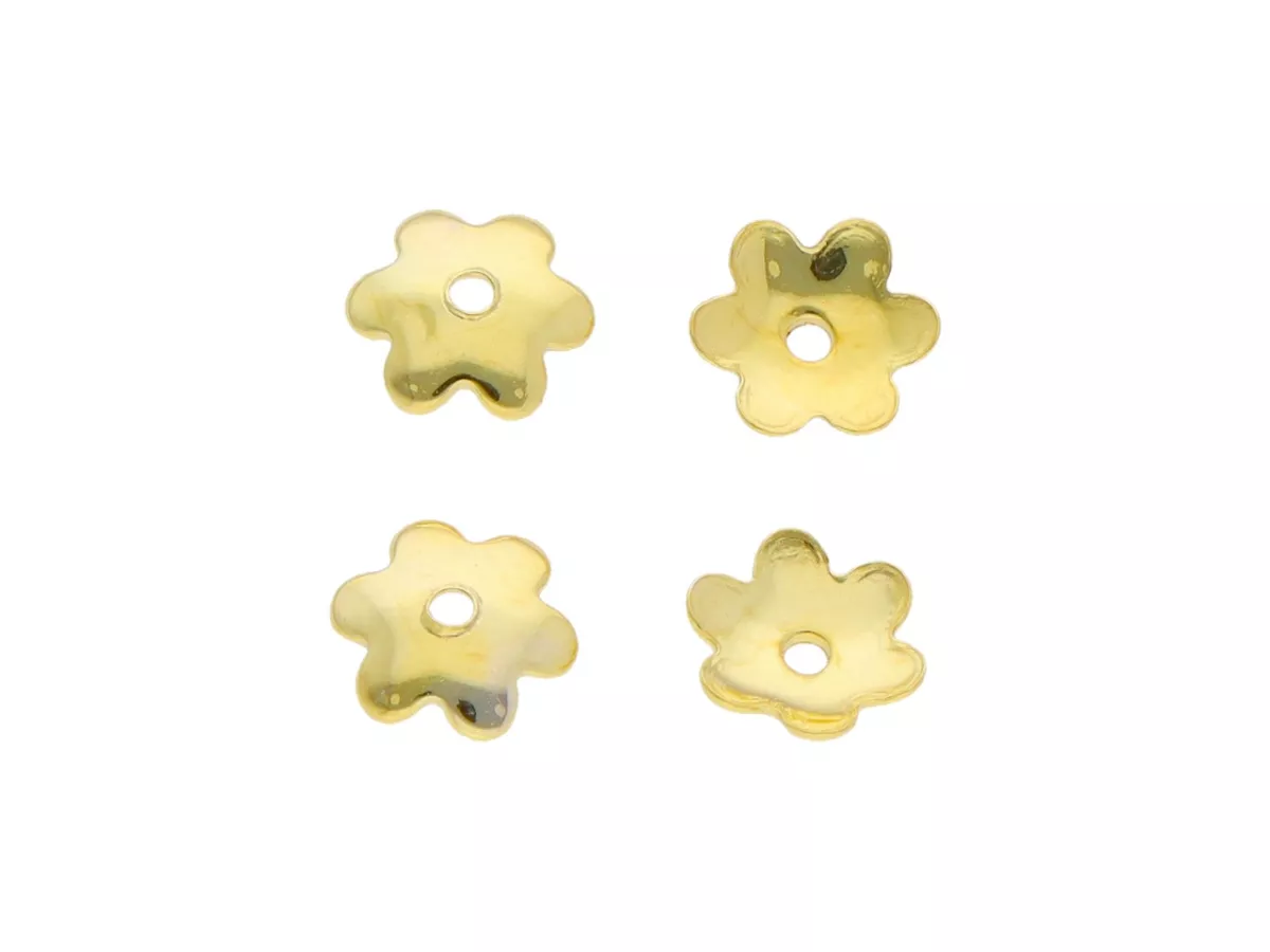 P3K55 PRZEKŁADKA OZDOBNA 5 mm SREBRO 925 POZŁACANE - 4 SZTUKI