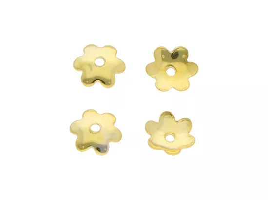 P3K55 PRZEKŁADKA OZDOBNA 5 mm SREBRO 925 POZŁACANE - 4 SZTUKI