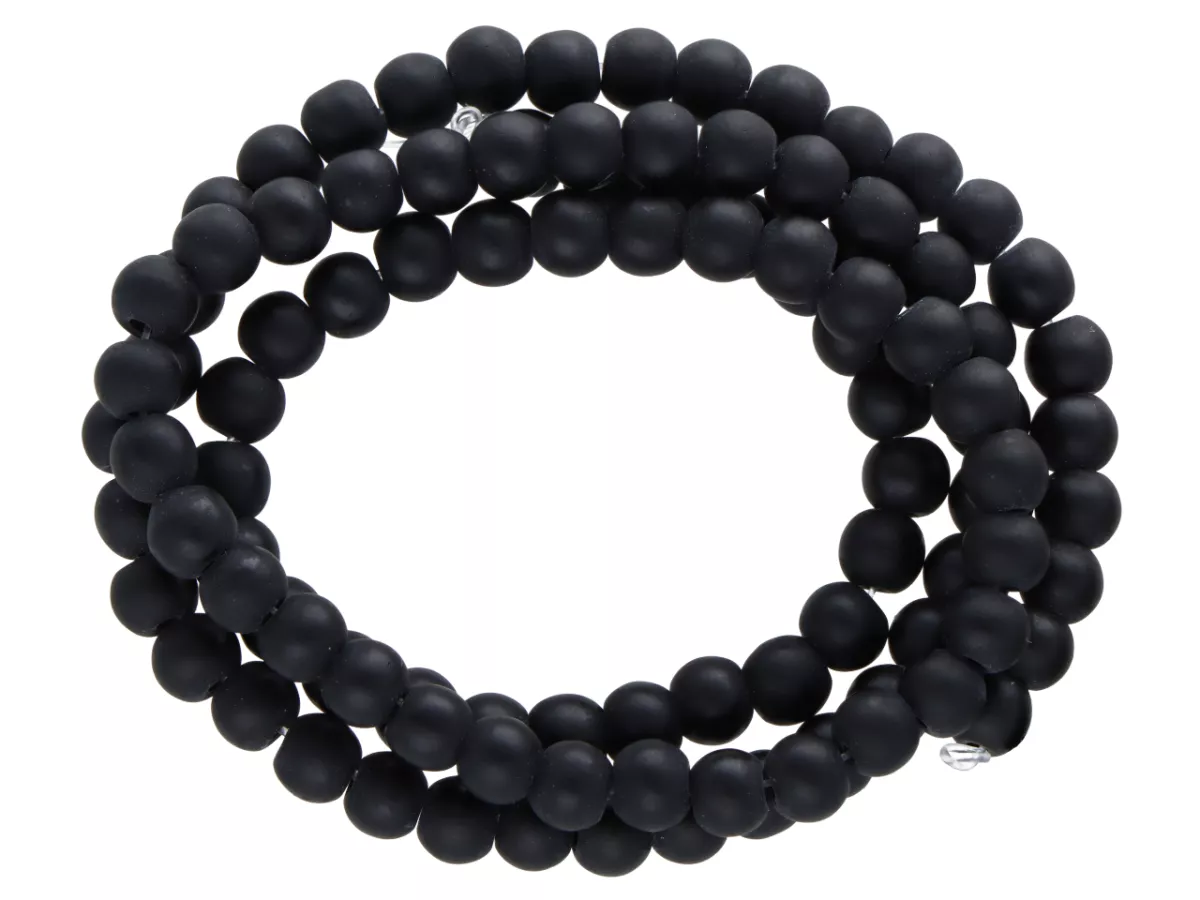 K6Y50 ONYKS MATOWY KULE 4,5 mm - 1 SZNUR