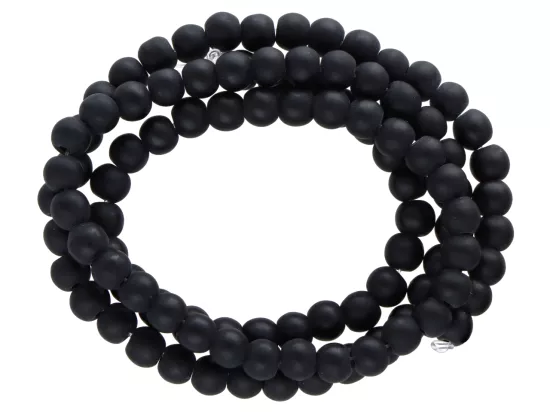 K6Y50 ONYKS MATOWY KULE 4,5 mm - 1 SZNUR