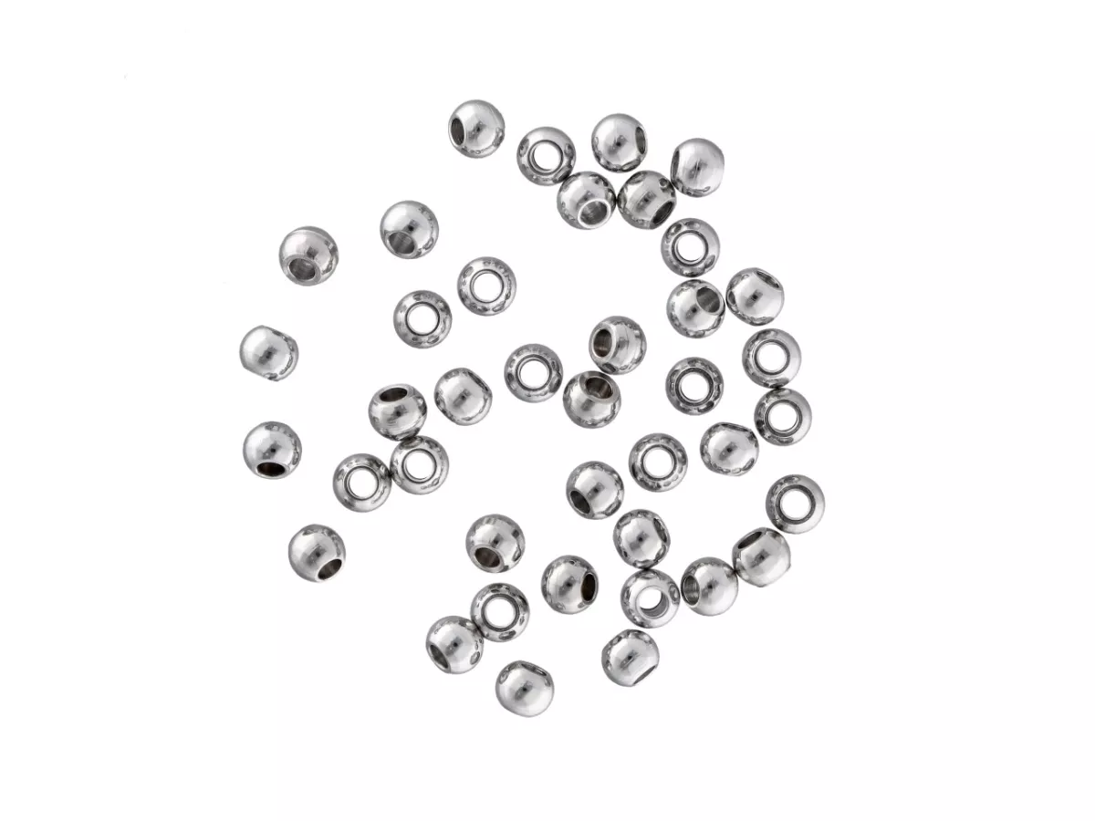 P5U19 KULKI OZDOBNE STAL CHIRURGICZNA 2,5 mm - 40 SZTUK