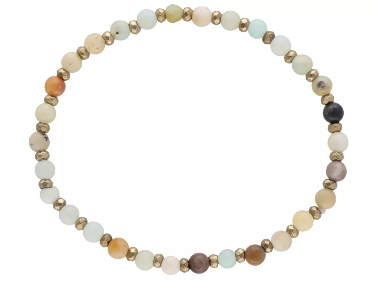 R4M51 BRANSOLETKA AMAZONIT KULE 4,5 mm