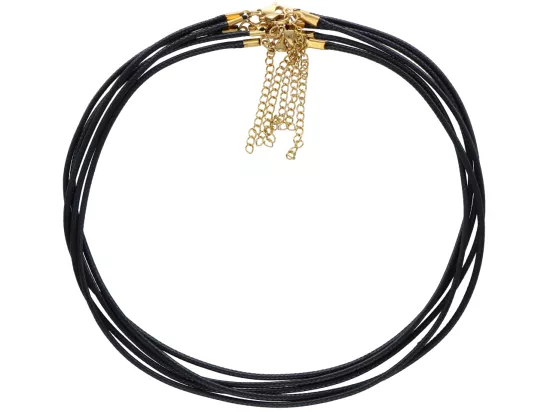 L3O78 BAZA NASZYJNIKA SZNUREK I STAL CHIRURGICZNA 60+5cm - 5 SZTUK