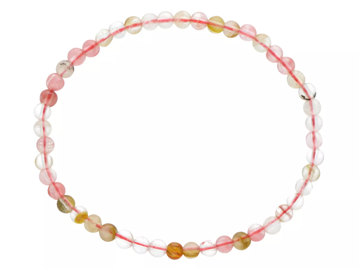 R4B34 BRANSOLETKA KWARC ARBUZI KULE 4 mm