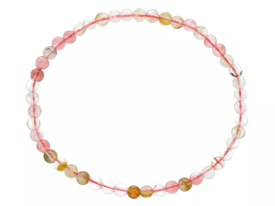 R4B34 BRANSOLETKA KWARC ARBUZI KULE 4 mm