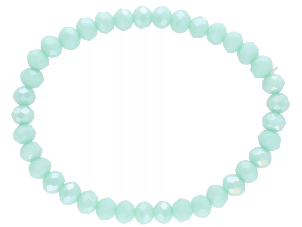 R2G21 BRANSOLETKA KRYSZTAŁKI 6 mm NA GUMCE