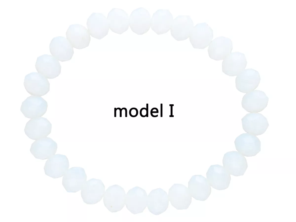 R2B11 BRANSOLETKA KRYSZTAŁKI 8 mm NA GUMCE