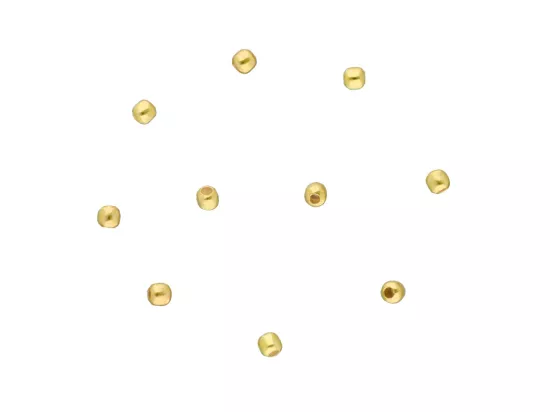 P3I48 KULKI GŁADKIE 1,8 mm SREBRO 925 POZŁACANE - 10 SZTUK