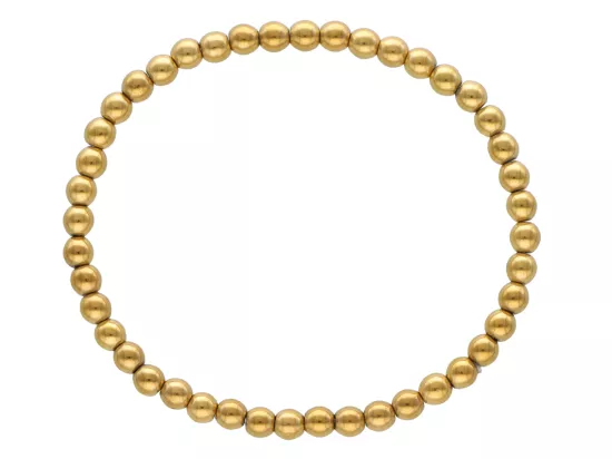 R5C47 BRANSOLETKA HEMATYT MIODOWY KULE 4 mm