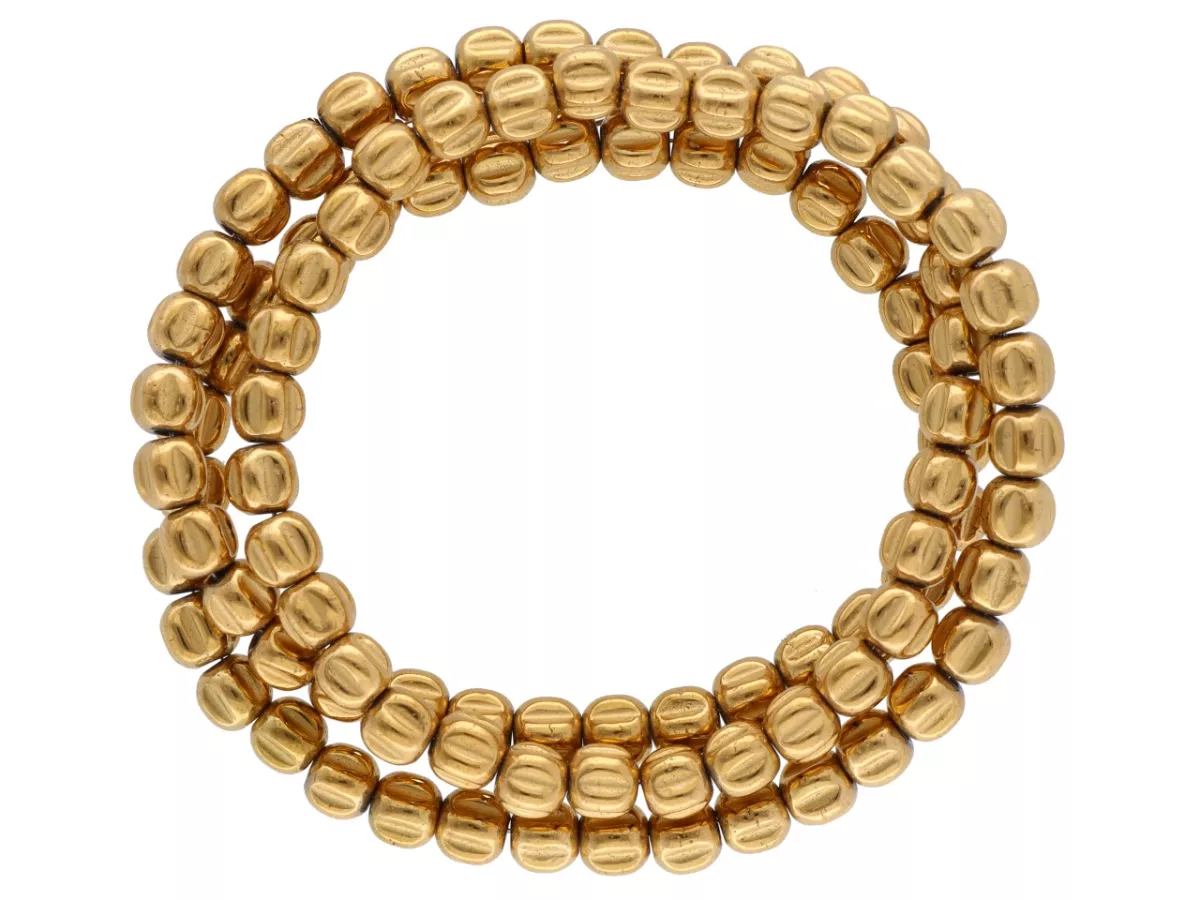 K7O87 HEMATYT MIODOWY ELEMENTY 4,5/4 mm - 1 SZNUR