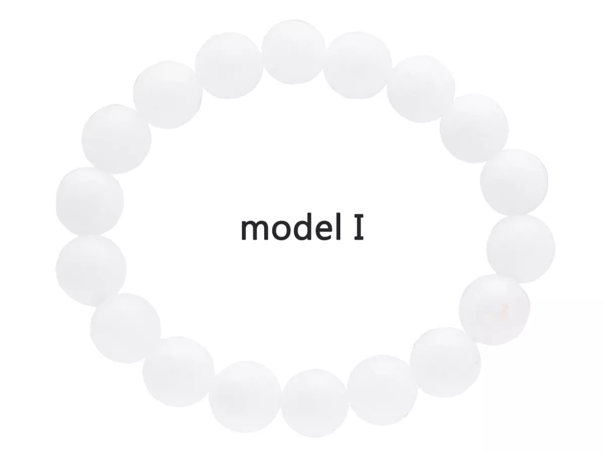 B1W07 BRANSOLETKA AGAT BIAŁY KULE FASETOWANE 10 mm