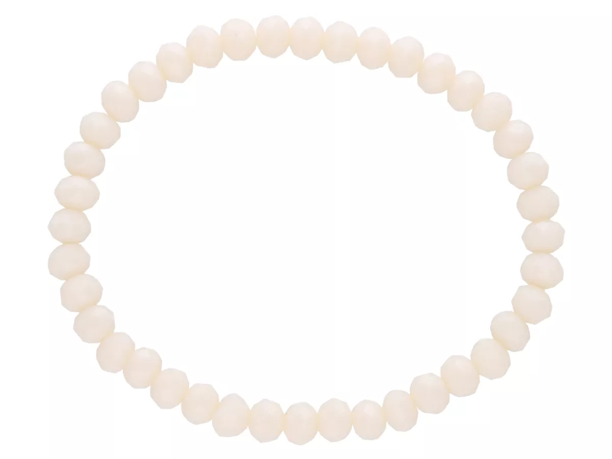 R2J10 BRANSOLETKA KRYSZTAŁKI 6 mm NA GUMCE