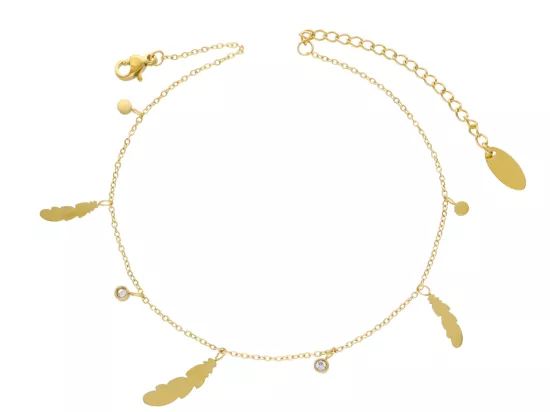 R3N08 BRANSOLETKA NA NOGĘ ZE STALI CHIRURGICZNEJ