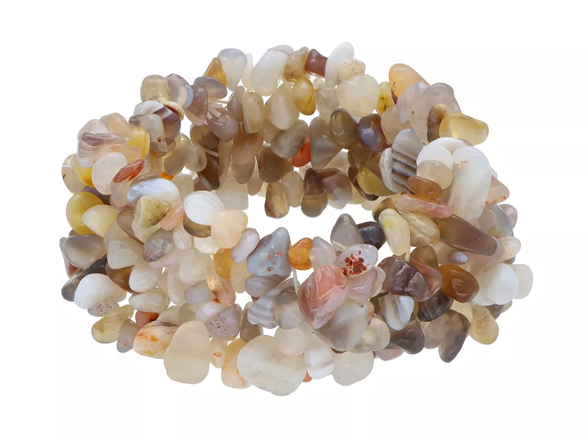 R5B55 BRANSOLETKA AGAT BOTSWANA SIECZKA