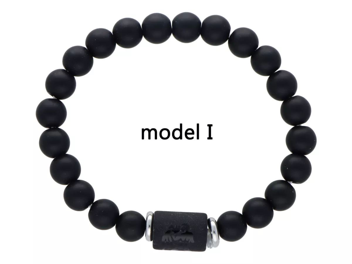 R4E87 BRANSOLETKA LAWA PRASOWANA KULE 8 mm - WODNIK