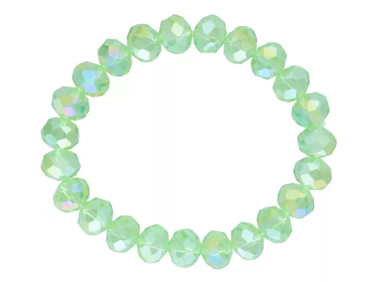 R4G86 BRANSOLETKA KRYSZTAŁKI 10 mm NA GUMCE