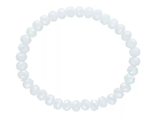 R1P01 BRANSOLETKA KRYSZTAŁKI 6 mm NA GUMCE