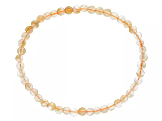 R4O95 BRANSOLETKA CYTRYN LUX KULE 4,5 mm