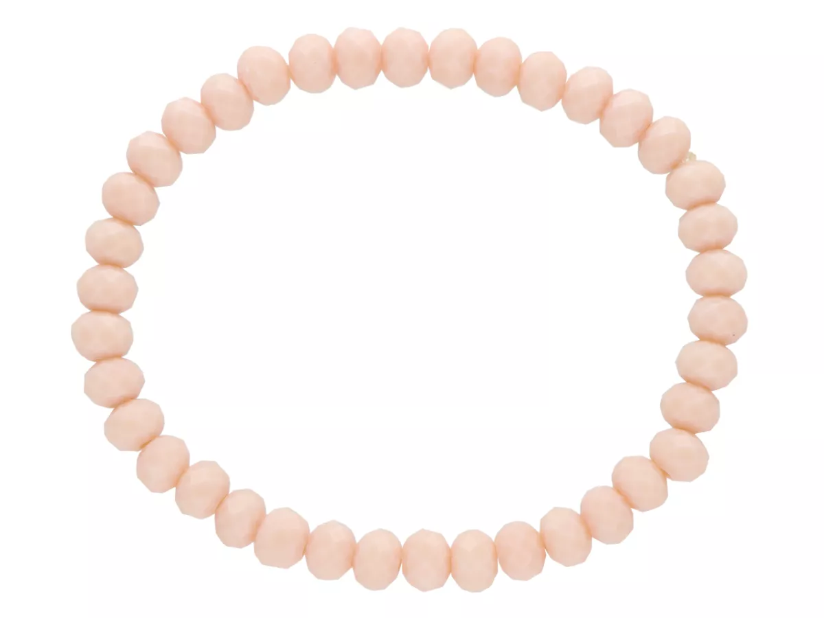 R1P17 BRANSOLETKA KRYSZTAŁKI 6 mm NA GUMCE