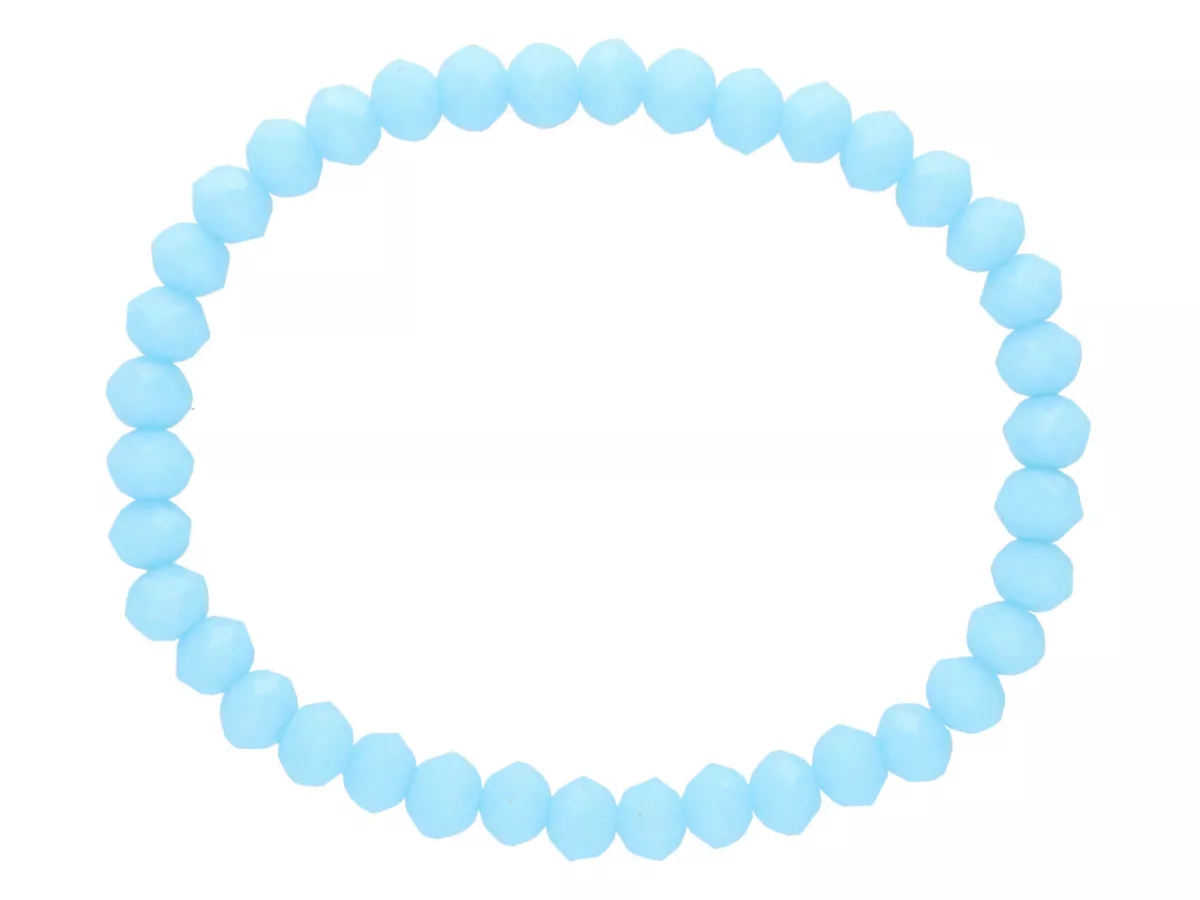 R2B02 BRANSOLETKA KRYSZTAŁKI 6 mm NA GUMCE