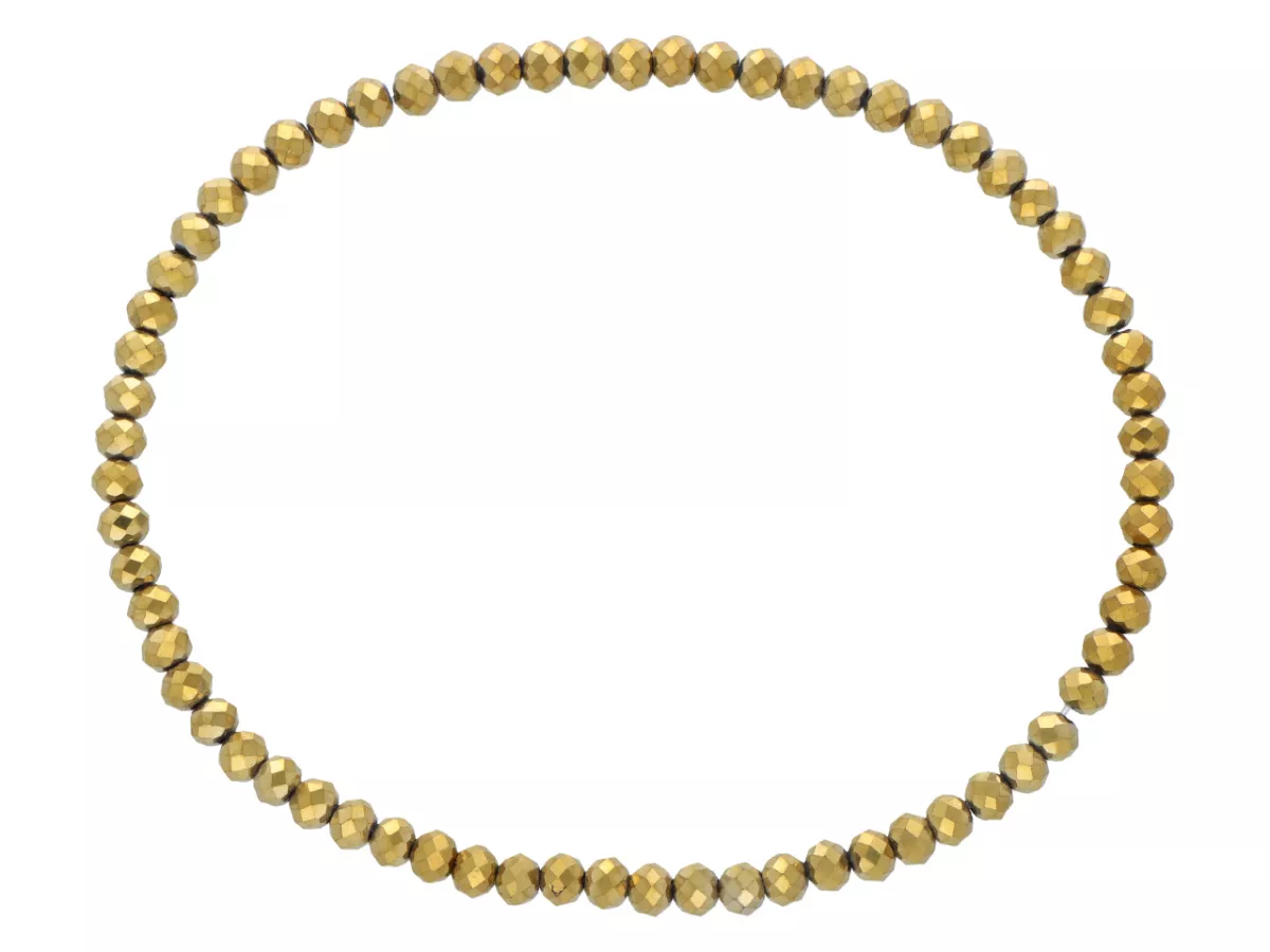 R4C28 BRANSOLETKA KRYSZTAŁKI 3 mm NA GUMCE