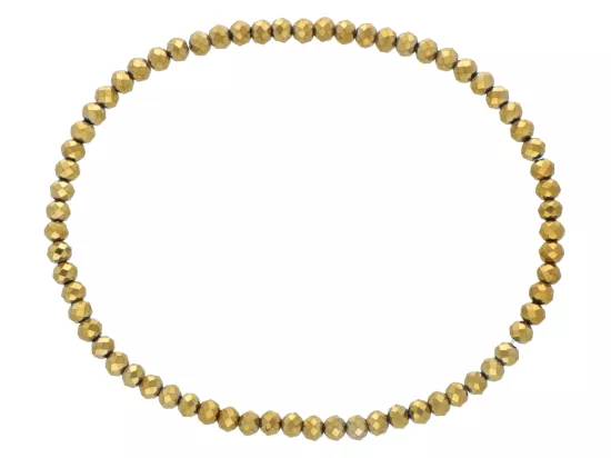 R4C28 BRANSOLETKA KRYSZTAŁKI 3 mm NA GUMCE