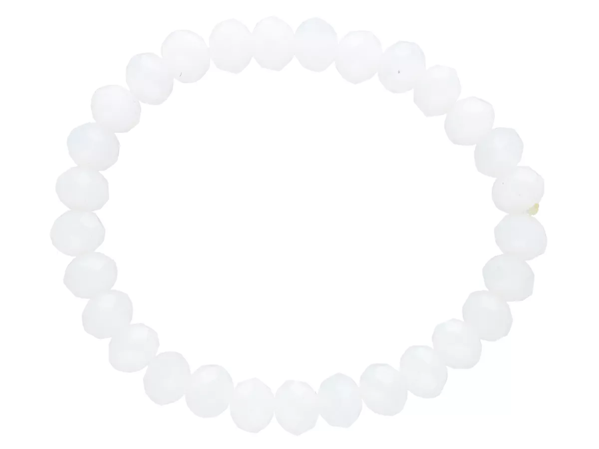 R1J94 BRANSOLETKA KRYSZTAŁKI 8 mm NA GUMCE