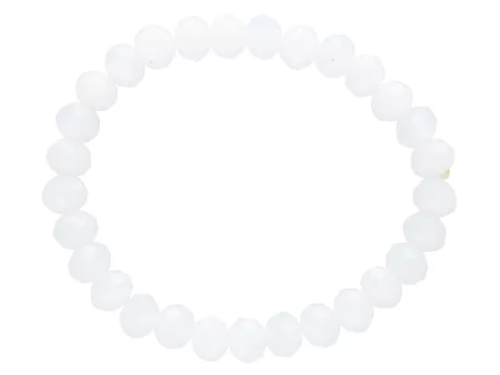 R1J94 BRANSOLETKA KRYSZTAŁKI 8 mm NA GUMCE