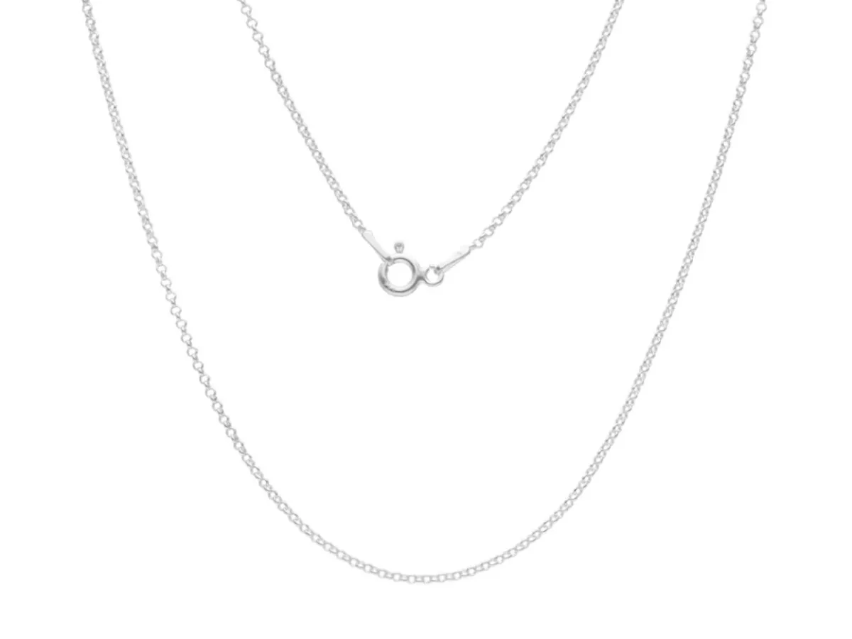 P3L00 ŁAŃCUSZEK ROLO 45 cm SREBRO 925