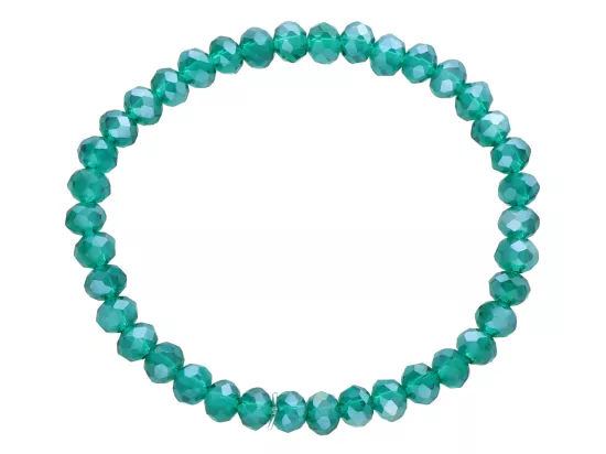 R4G00 BRANSOLETKA KRYSZTAŁKI 6 mm NA GUMCE