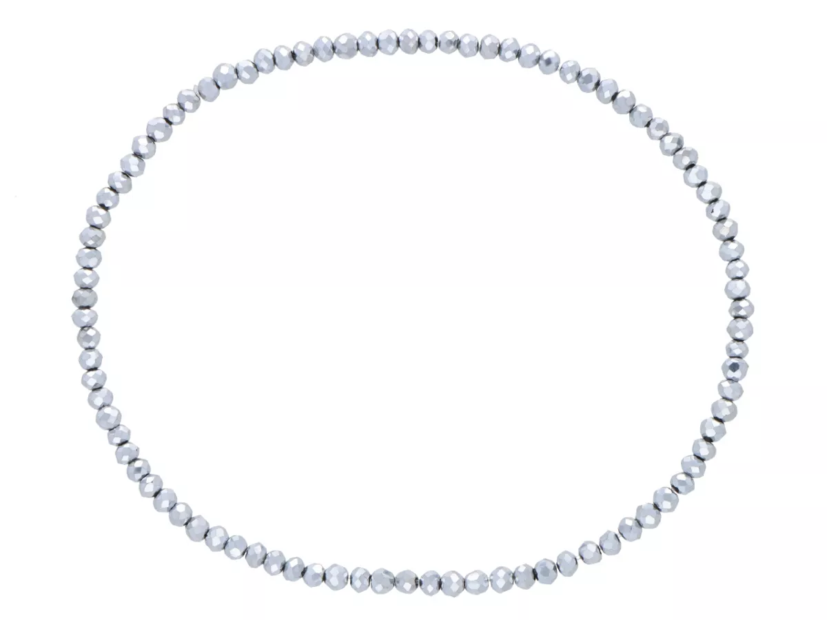 R4B89 BRANSOLETKA KRYSZTAŁKI 2,5 mm NA GUMCE