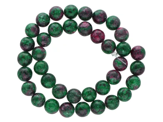 K6D47 ZOISYT Z RUBINEM KULE 10,5 mm - 1 SZNUR