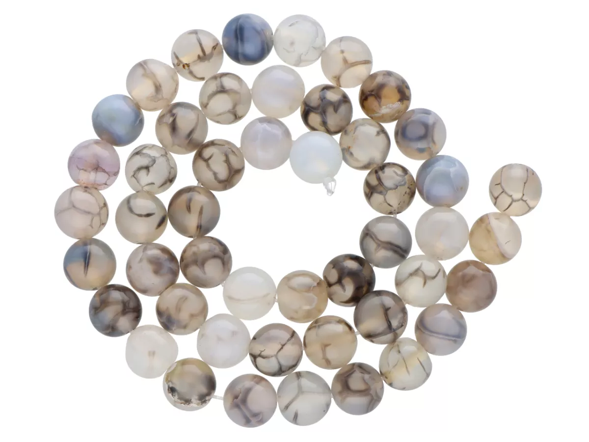 K5P90 SZARY AGAT KULE 8 mm