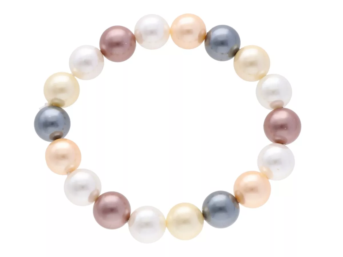 R2W19 BRANSOLETKA PERŁA MAJORKA KULA 10 mm