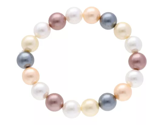 R2W19 BRANSOLETKA PERŁA MAJORKA KULA 10 mm