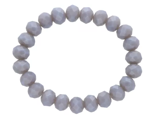 R2T75 BRANSOLETKA KRYSZTAŁKI 10 mm NA GUMCE