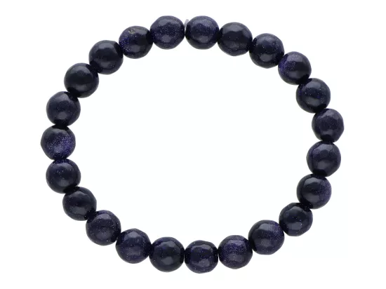 R1L26 BRANSOLETKA NOC KAIRU KULE FASETOWANE 8 mm