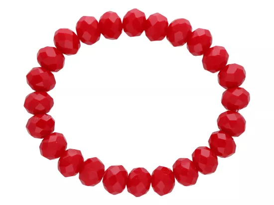 R4G99 BRANSOLETKA KRYSZTAŁKI 10 mm NA GUMCE