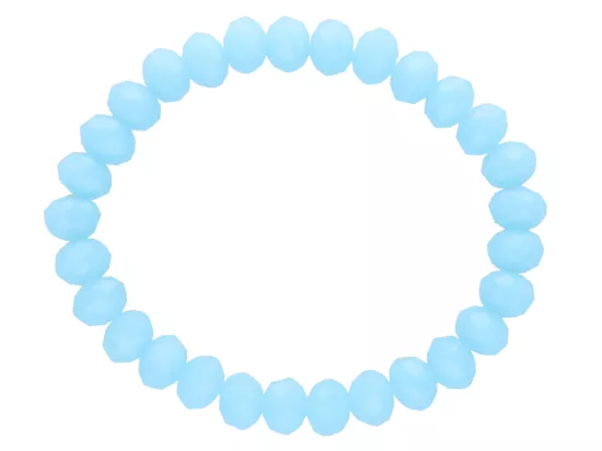 R2B26 BRANSOLETKA KRYSZTAŁKI 8 mm NA GUMCE